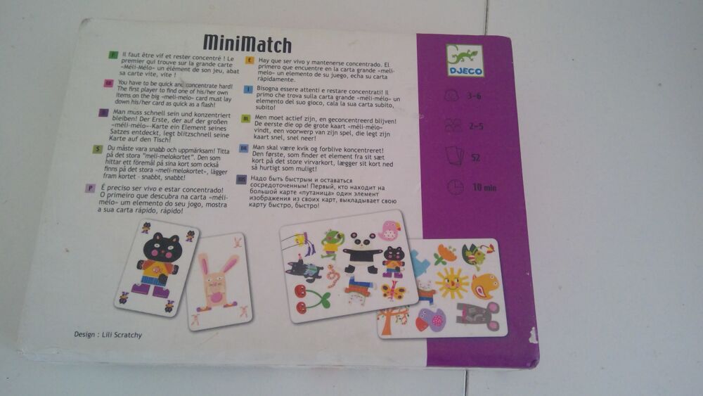 MINIMATCH (djeco) Jeux / jouets