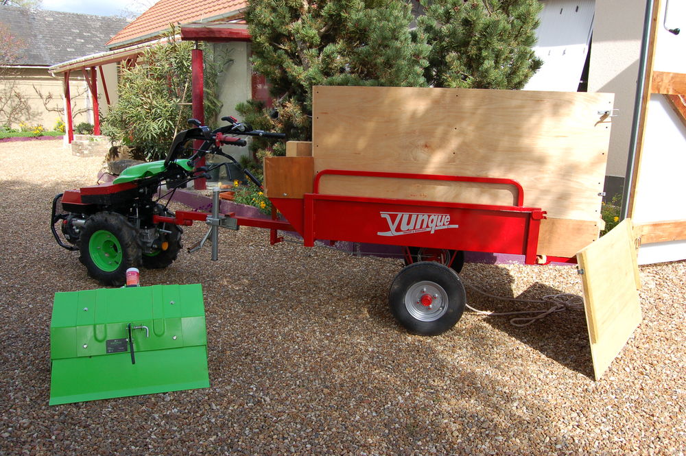 Motoculteur/rotovator/remorque Jardin