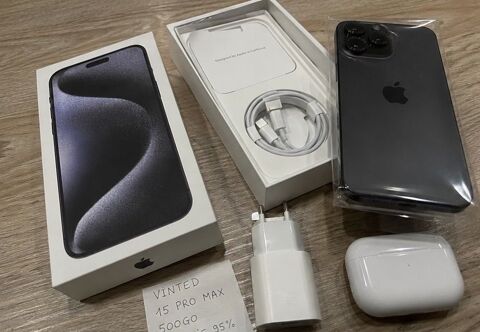 iPhone 15 Pro Max 512 Go Noir Titane �  Etat impeccable Paris 1 (75)