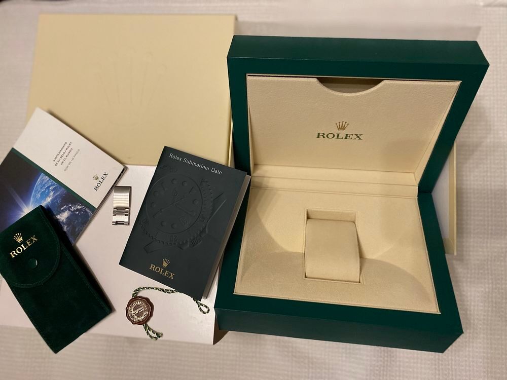 Rolex &eacute;crin + bo&icirc;te Rolex Bijoux et montres