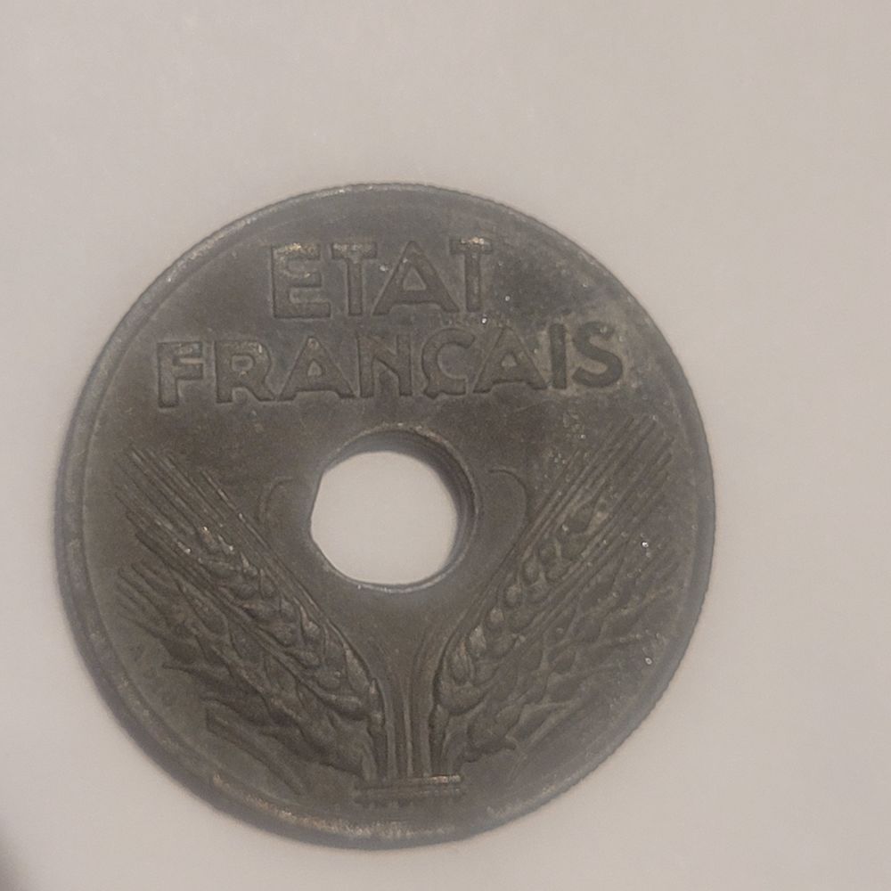 RARES PI&Egrave;CES 1941 1 FRANC 1941 / 20 CENTIMES 