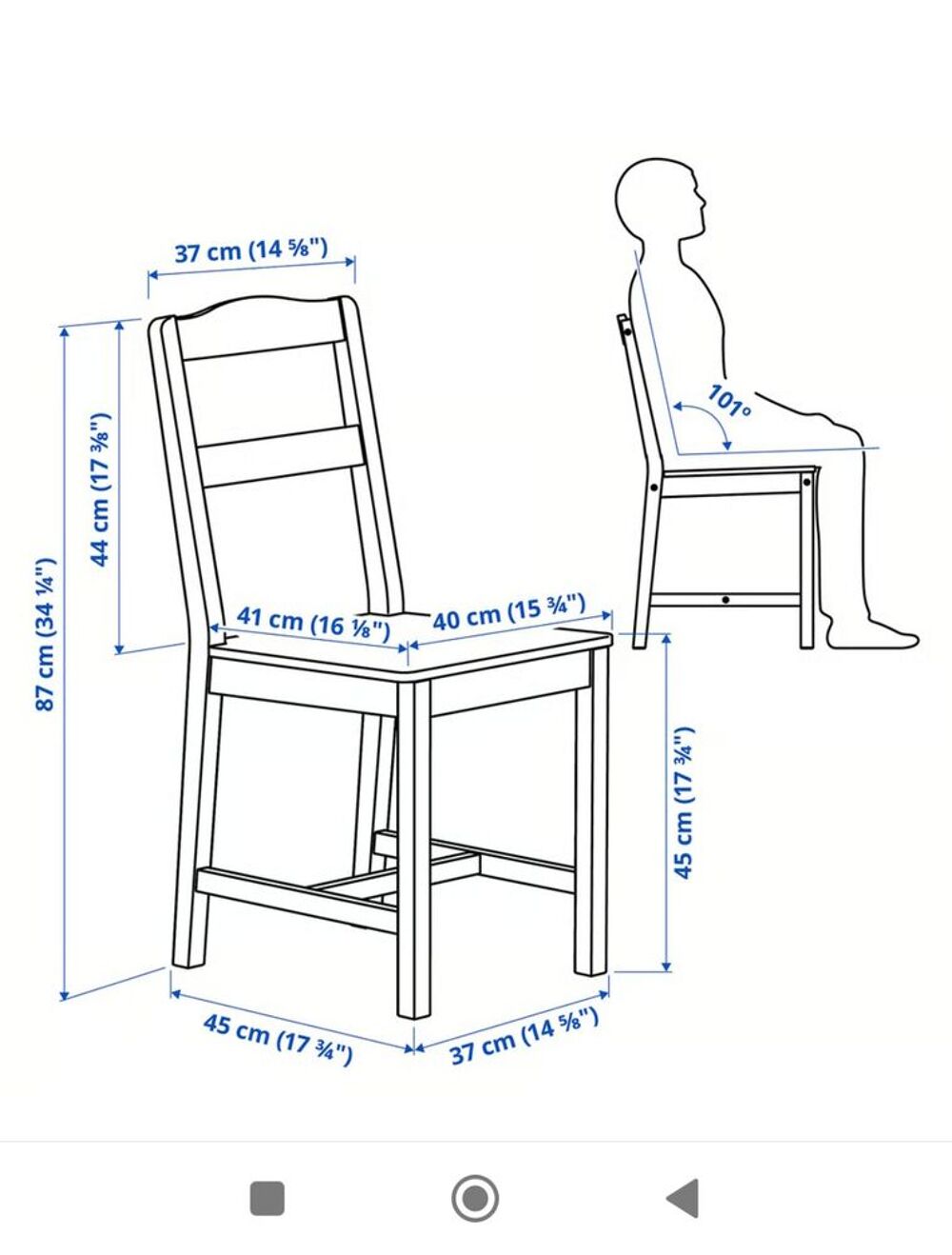 Table ikea , imitation ch&ecirc;ne, 4 chaises Meubles