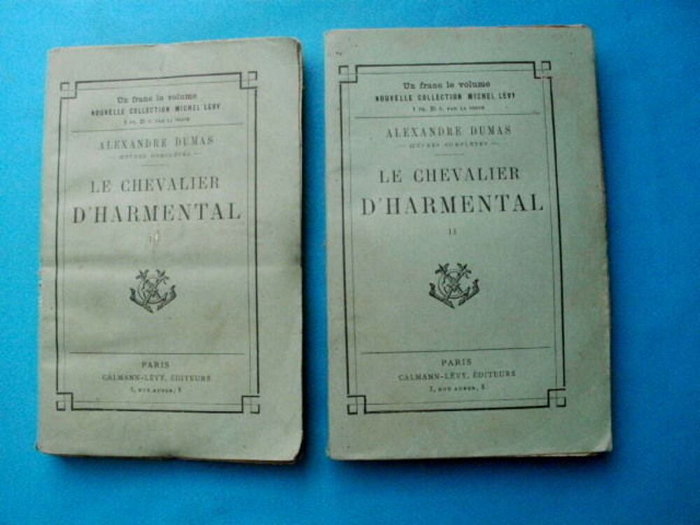 Alexandre DUMAS Le chevalier d'HARMENTAL - 1903 Livres et BD