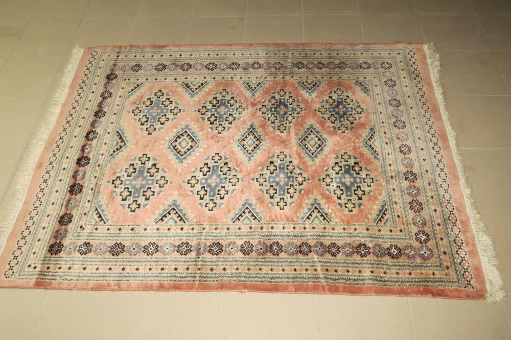 Tapis laine et soie Pakistan Décoration
