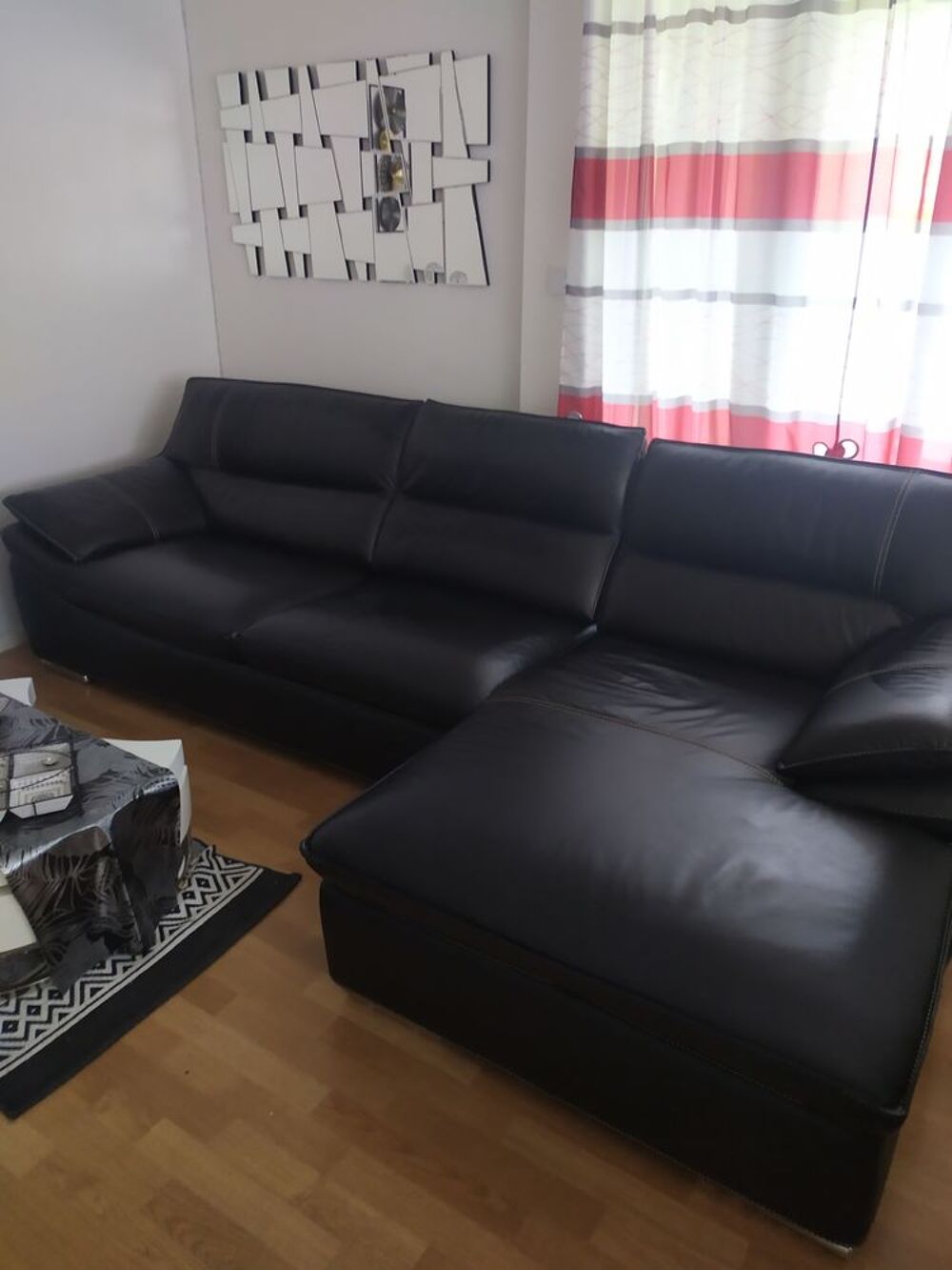 Canapes Meridienne Cuir Noir Meubles