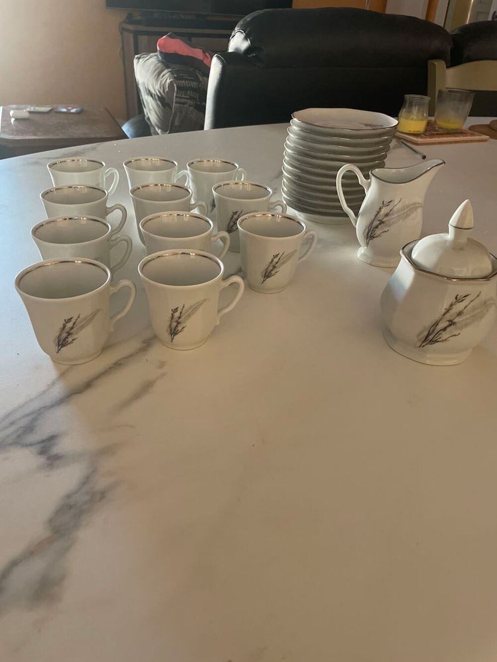 Service &agrave; caf&eacute; reste 11 tasses Cuisine
