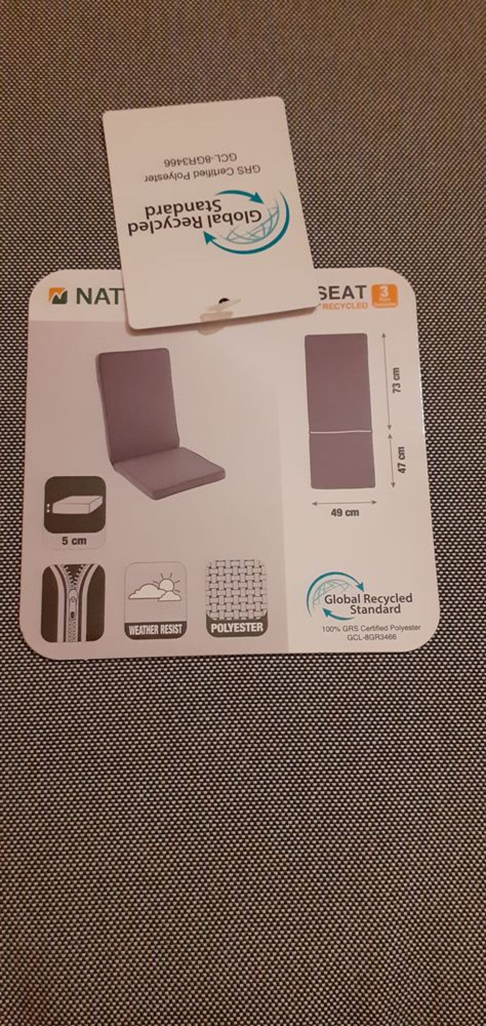 Coussin d'assise et dossier de chaise ou de fauteuil Jardin