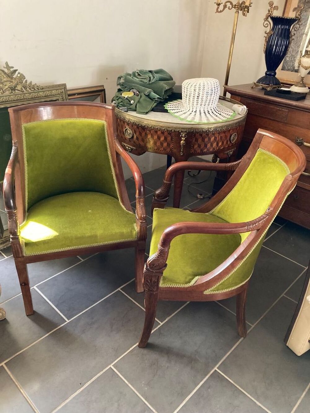 Fauteuils Louis Philippe en acajou Meubles