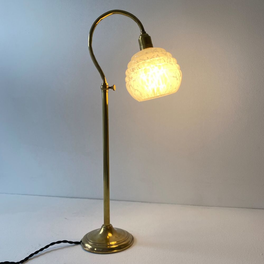 ANCIENNE LAMPE DE BUREAU COL DE CYGNE VINTAGE 
Décoration