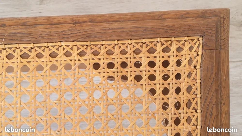 Chaise vintage bois et cannage Meubles