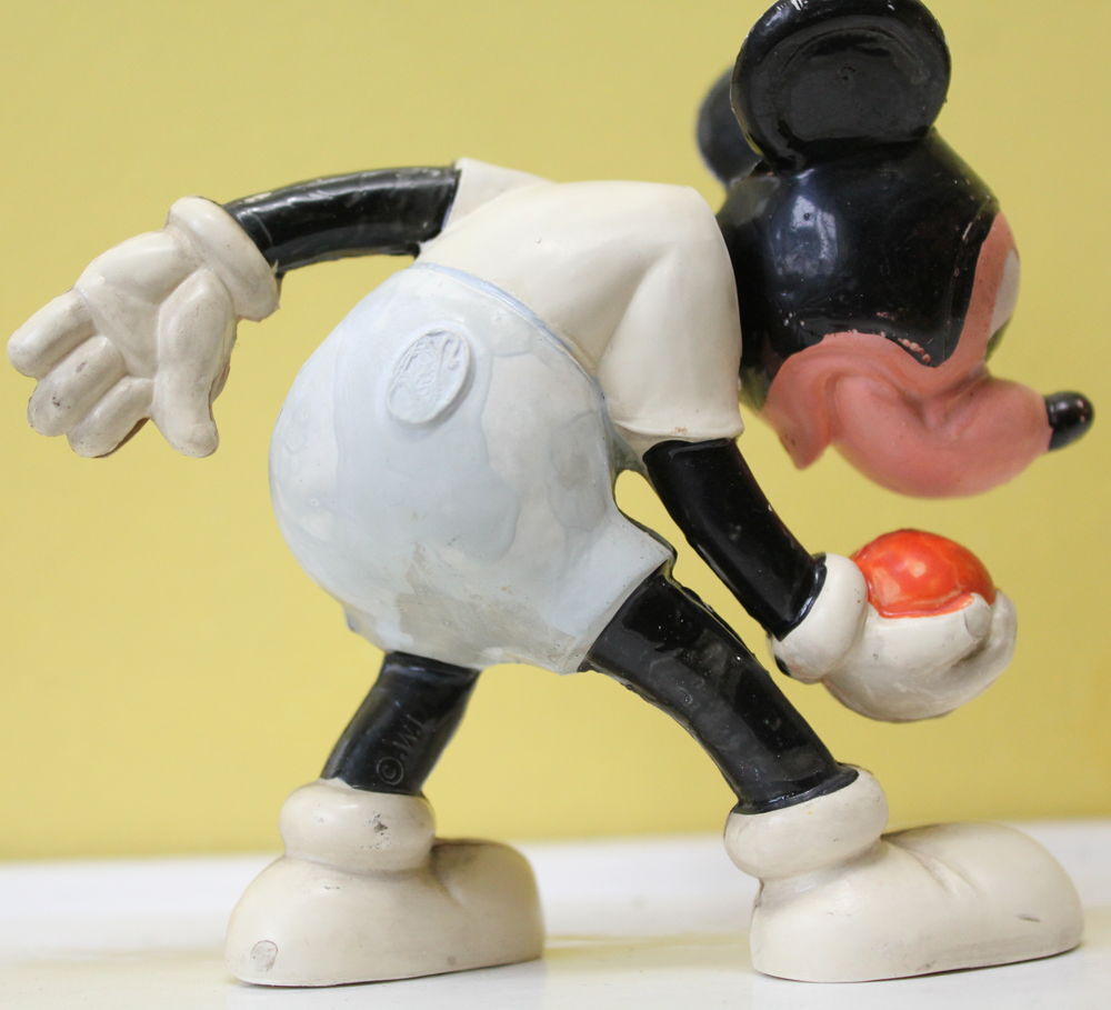  Jouet Disney MICKEY bobblehead bowling celluloid 1950 