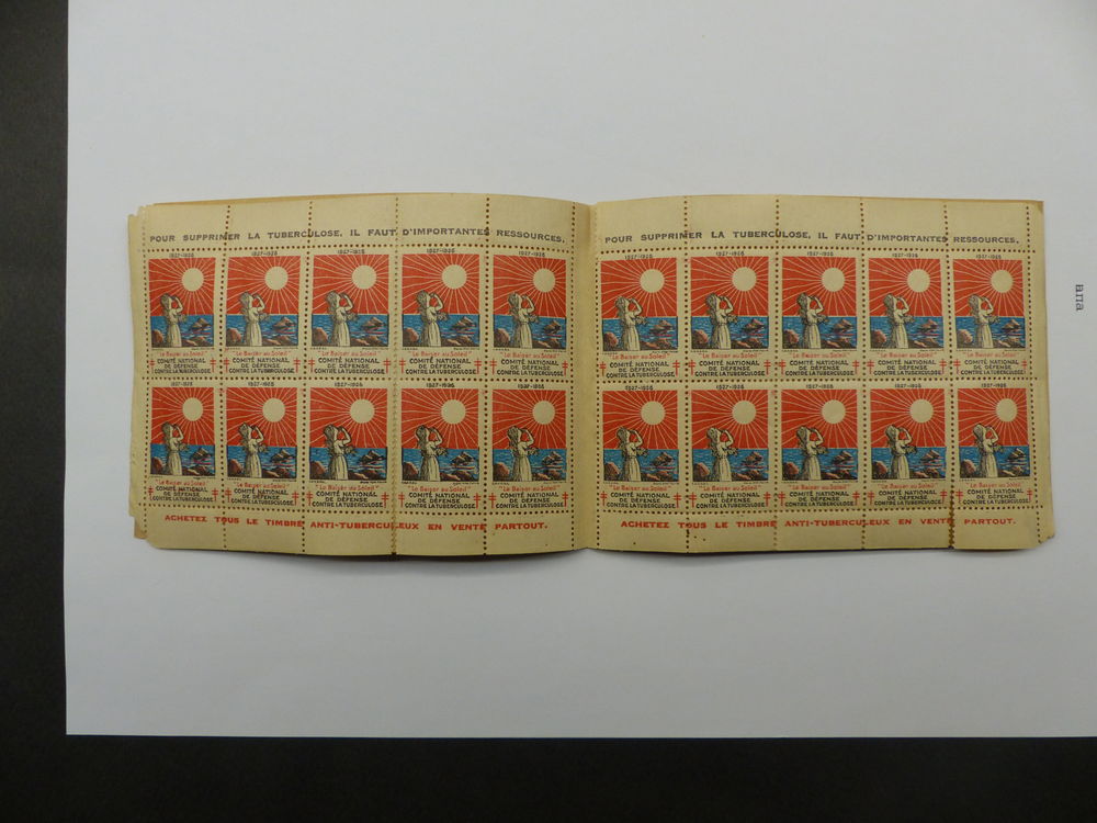 CARNET DE VIGNETTES CONTRE LA TUBERCULOSE NEUF 