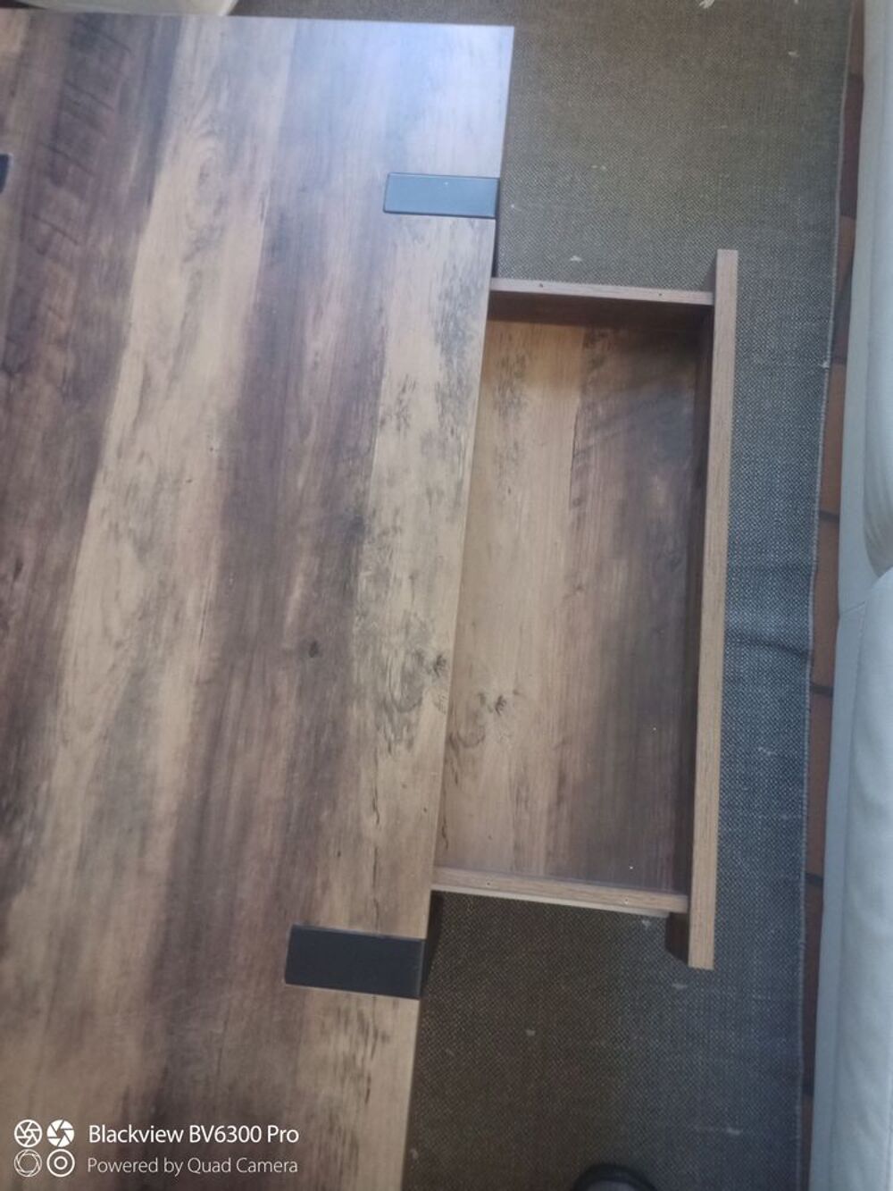 Table basse de salon en bois et fer Meubles