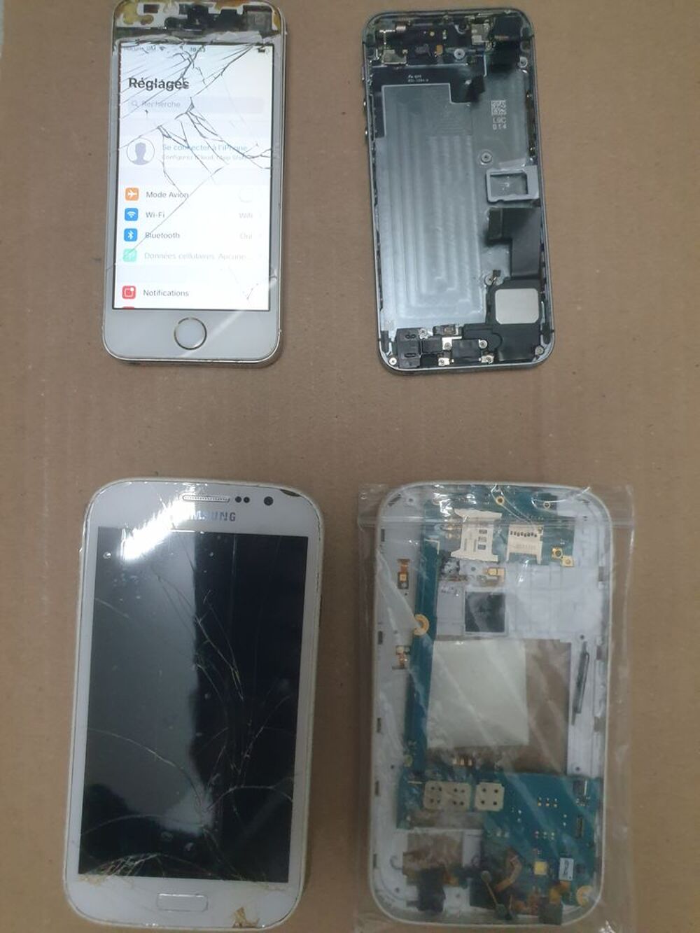 Lot smartphones et tablettes Téléphones et tablettes