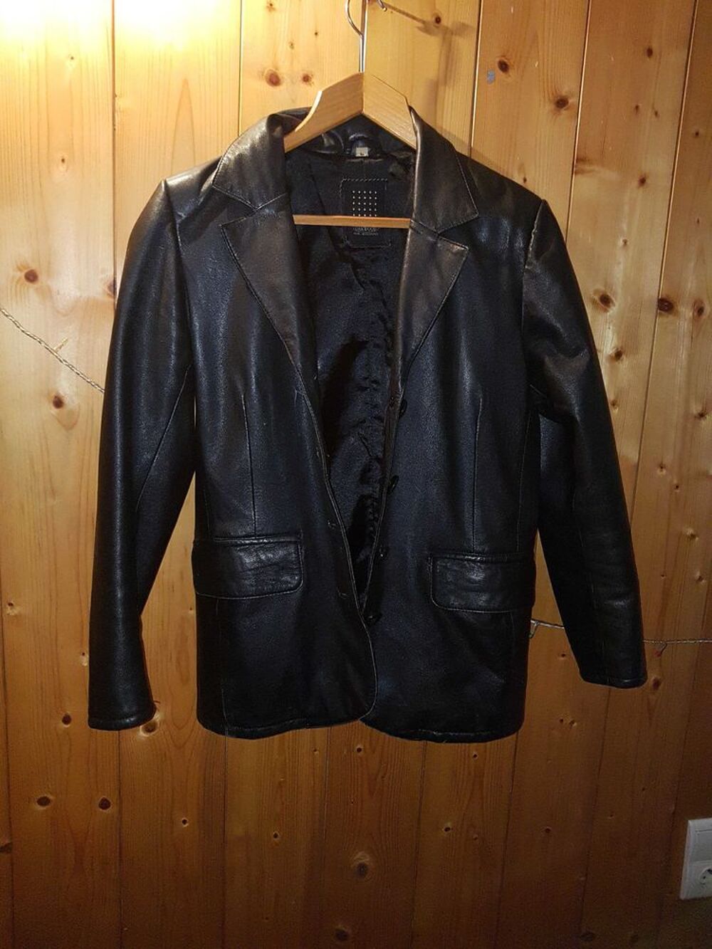 Veste Cuir Noir Vêtements