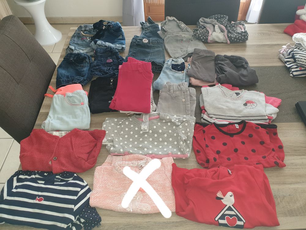  v&ecirc;tements fille hiver 1 an Puériculture