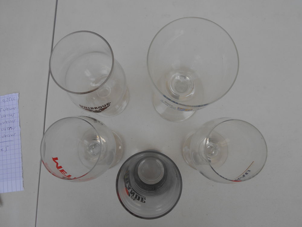 verre &agrave; bi&egrave;re Décoration