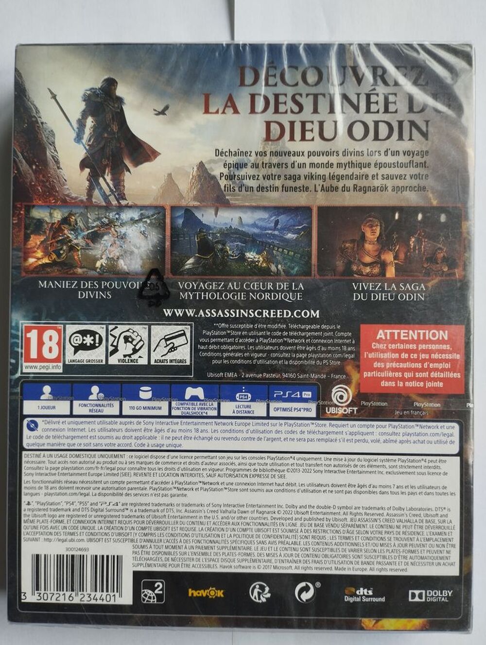 Jeu PS4 Assassin's Creed L'aube du Ragnar&ouml;k Jeux / jouets