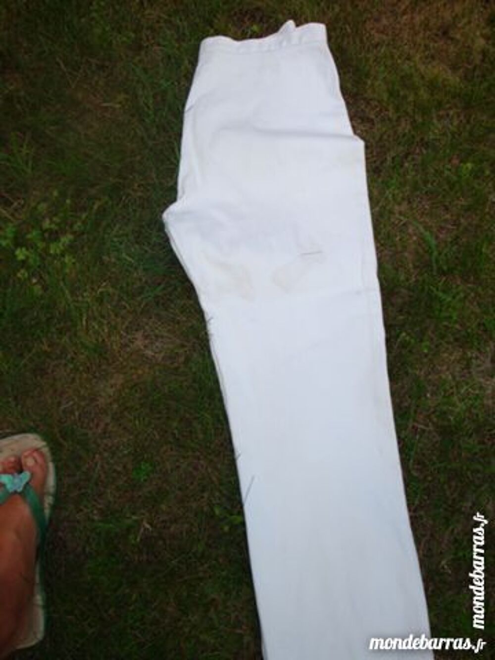Pantalon blanc extensible Vtements