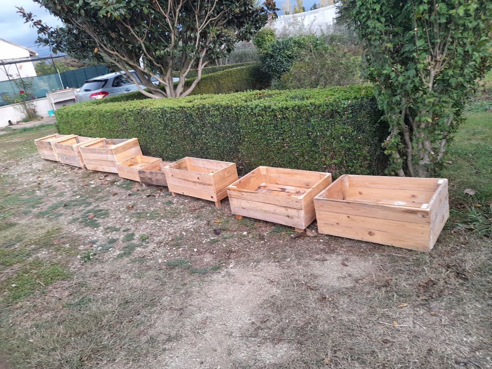 Caches clim en bois recycl&eacute; Jardin