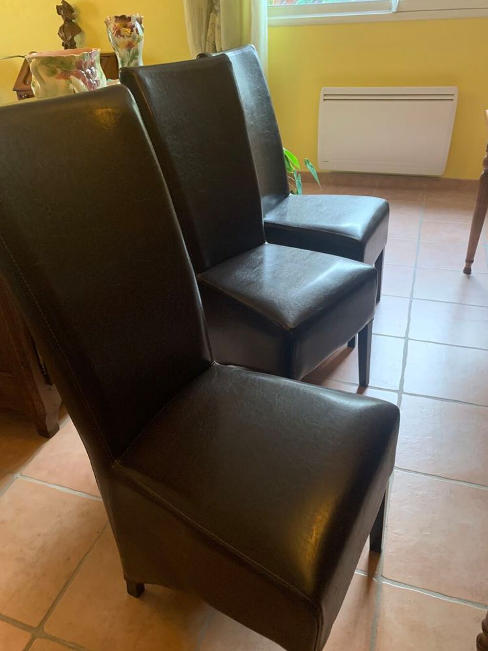 TABLE (2 ALLONGES).6 CHAISES DE SALLE &Agrave; MANGER Meubles