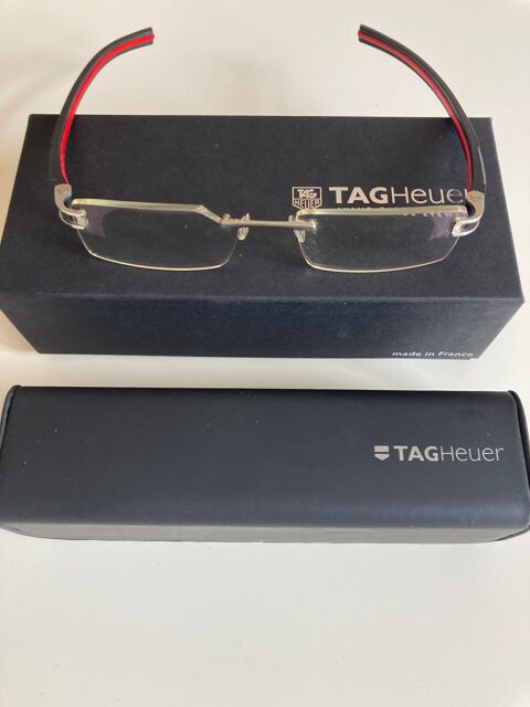 trs rare monture TAG HEUER noir et rouge intrieur de Luxe 2500 Metz (57)