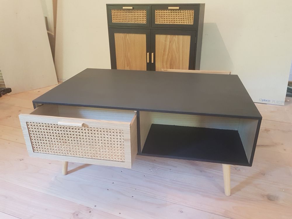 Table basse 2 niches 2 tiroirs Meubles