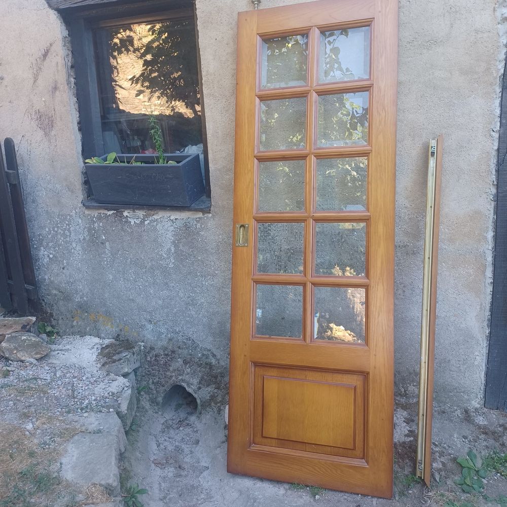 Porte bois coulissante vitr&eacute;e Bricolage