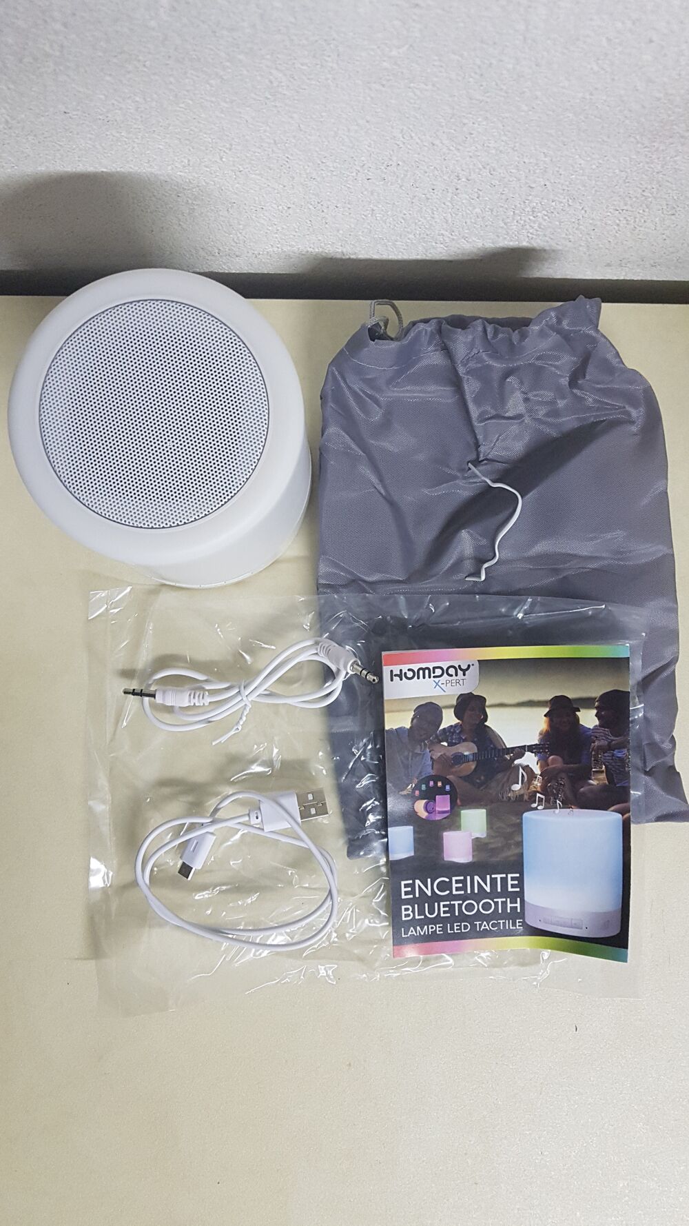 Enceinte Bluetooth - Lampe LED Tactile : HOMDAY Xpert. Audio et hifi