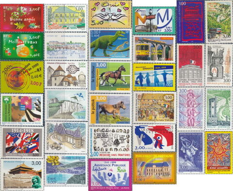 Timbres de collection France en franc de 1F90 et 3F NEUF
0 Aubin (12)