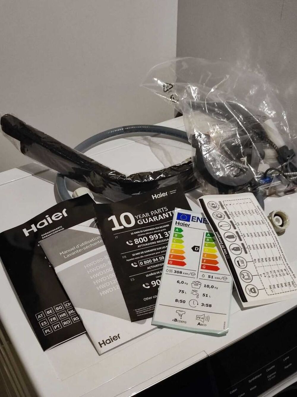 Lave linge s&eacute;chant HAIER Electrom�nager