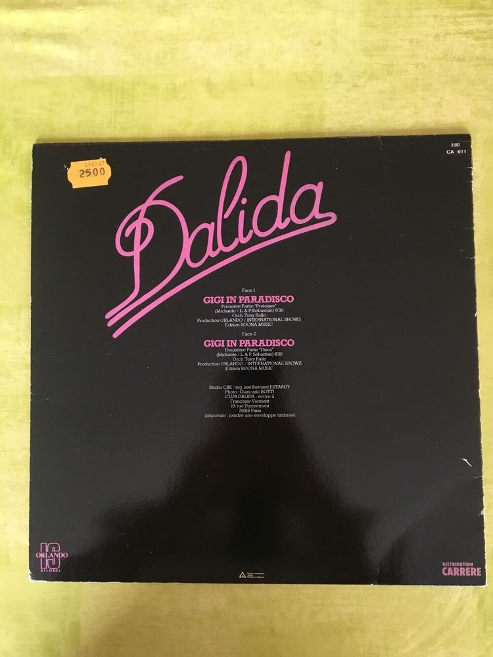 MAXI 45t 8.083 GIGI IN PARADISCO DALIDA 1980 CD et vinyles