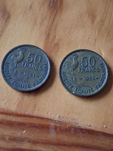 lot de 2 pi�ces de monnaie francaises 30 Saint-Priest (69)