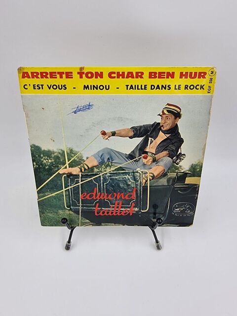 Vinyle 45 tours Edmond Taillet : Arr�te ton Char Ben Hur  1 Vulbens (74)