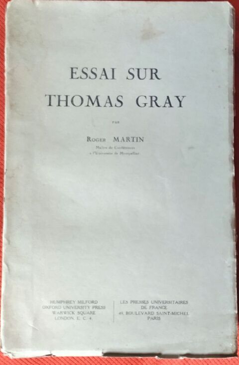 Essai sur Thomas Gray 1934
8 Saint-Michel-en-l'Herm (85)