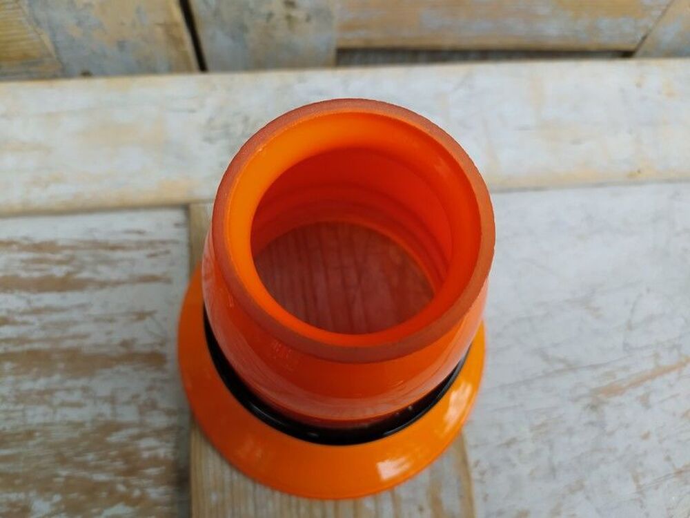 TULIPE VERRE ORANGE MODEL TANGO MICHAEL POWOLNY Décoration