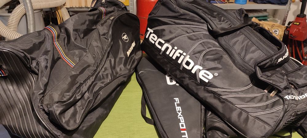 Mat&eacute;riel de tennis. Raquettes avec &eacute;tui. Sacs de tennis. Bal Sports