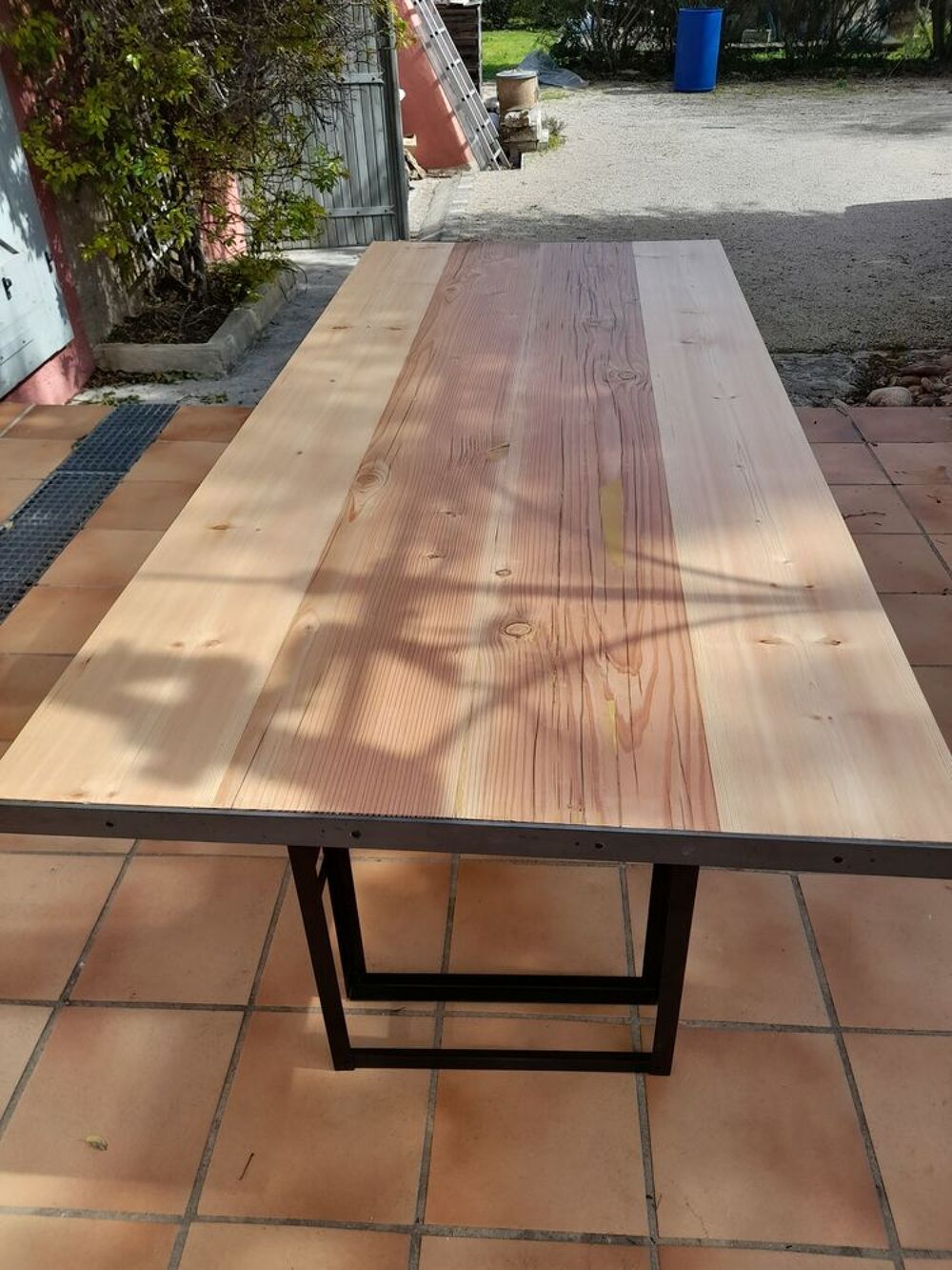grande table industrielle pin Meubles