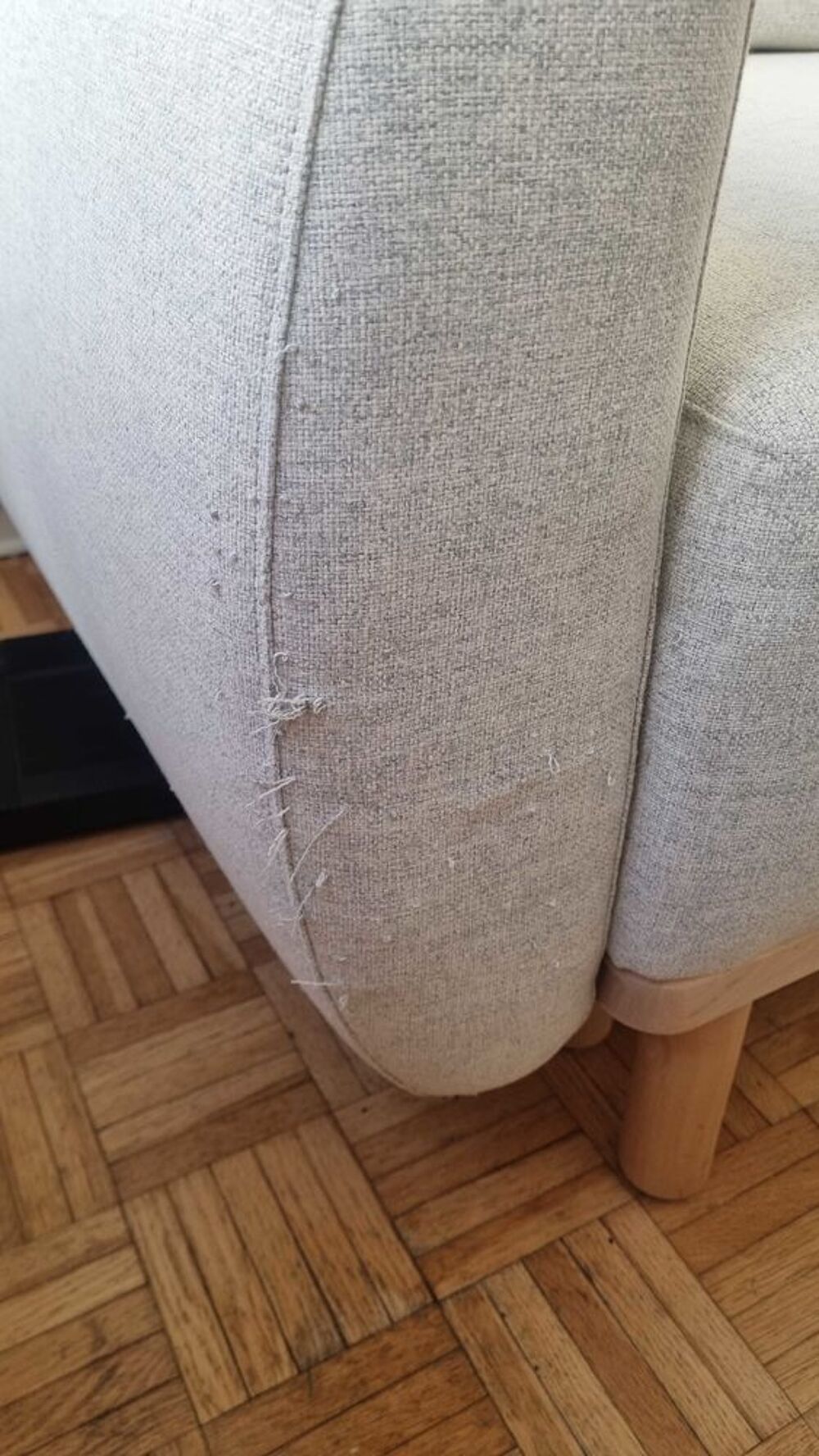 Canap&eacute; convertible IKEA GRUNNARP 3 places beige Meubles