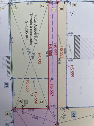  Terrain � vendre 1288 m�