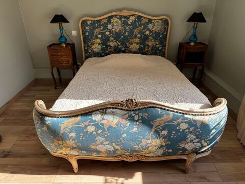 Lit style Louis XV 180 Pourlans (71)