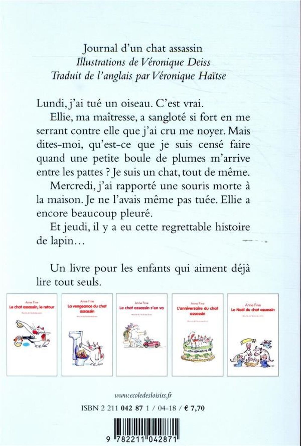 Journal d'un chat assassin Livres et BD