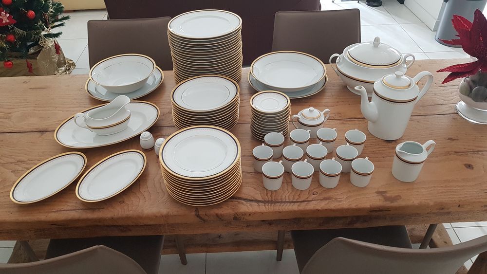 service de table bleu de france Décoration