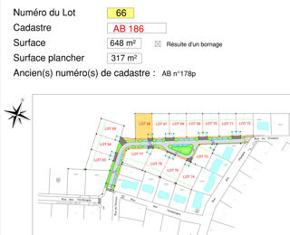  Terrain  vendre 648 m