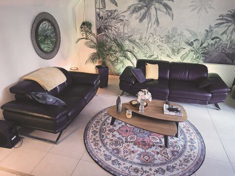 2 canap�s cuir relax 500 Cauzac (47)