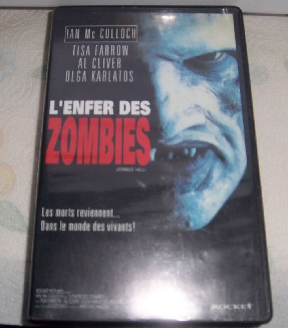 Vhs l'enfer des zombies Lucio Fulci DVD et blu-ray