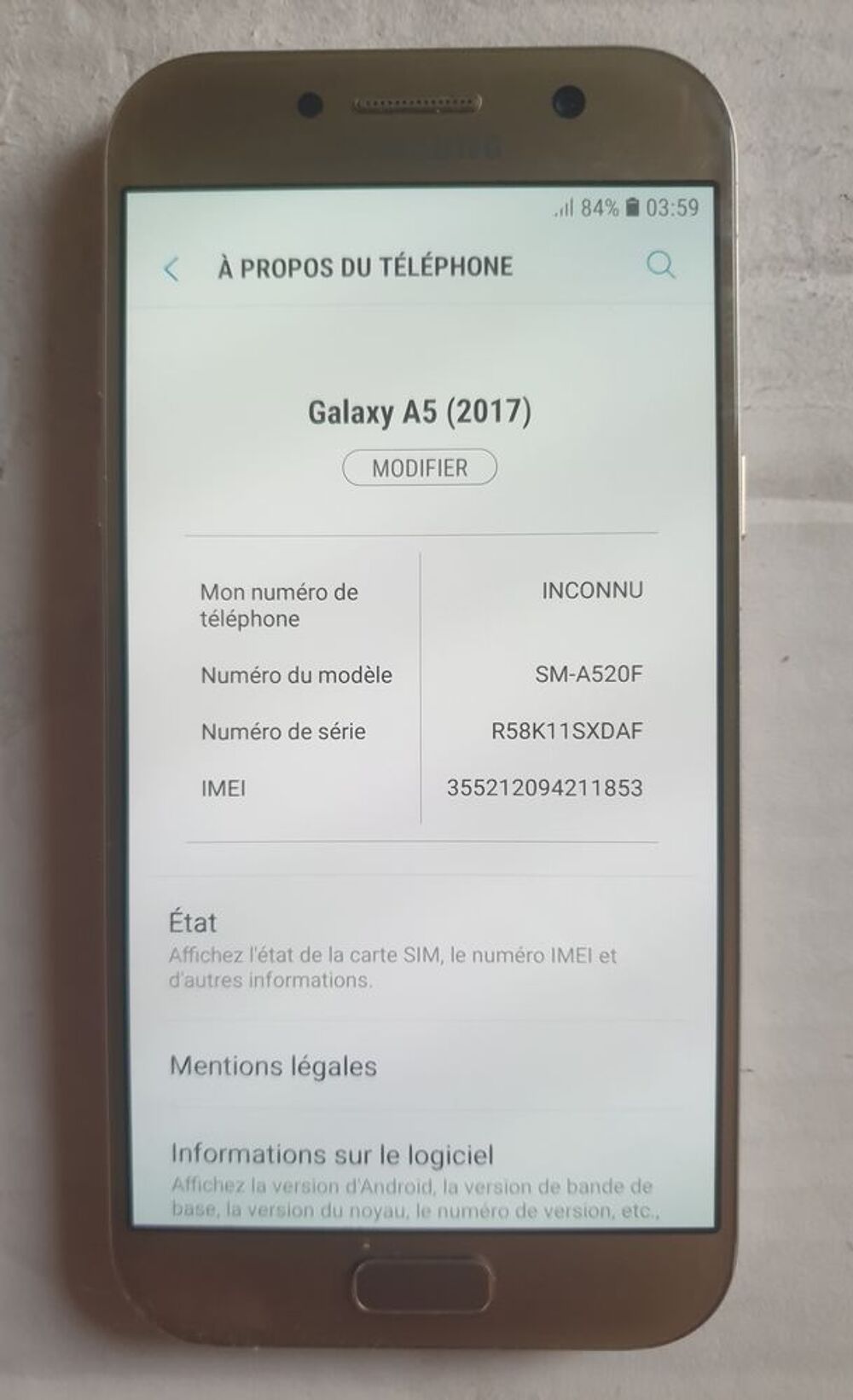 Samsung Galaxy A5 (2017) (A520F) 1 Téléphones et tablettes