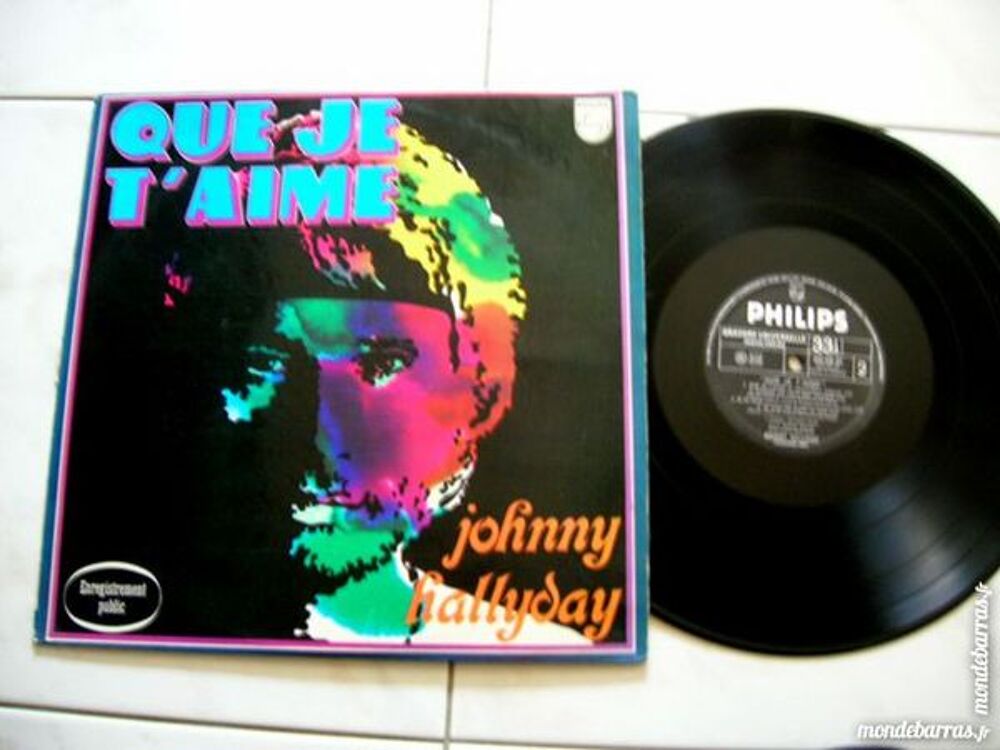 33 TOURS ORIGINAL JOHNNY HALLYDAY Que je t'aime CD et vinyles