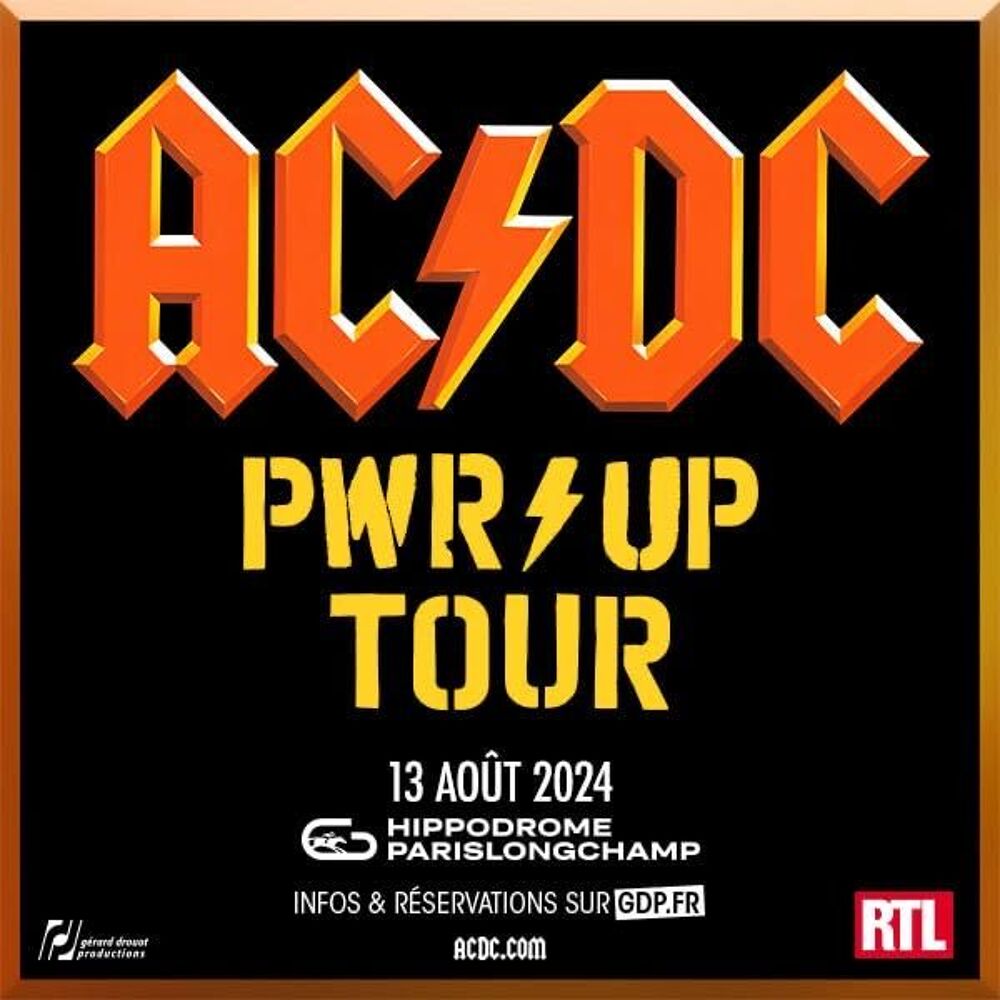 AC/DC PARIS 13/08 Billetterie