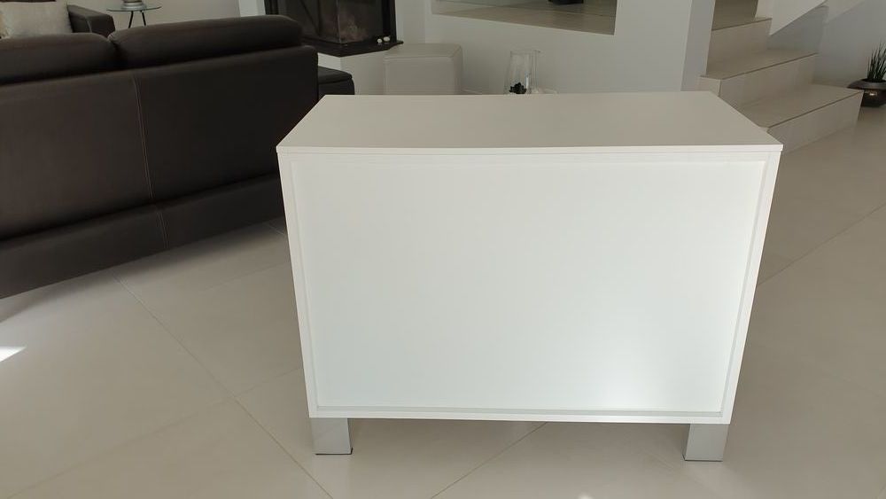 Meuble de salon laqu&eacute; blanc Meubles